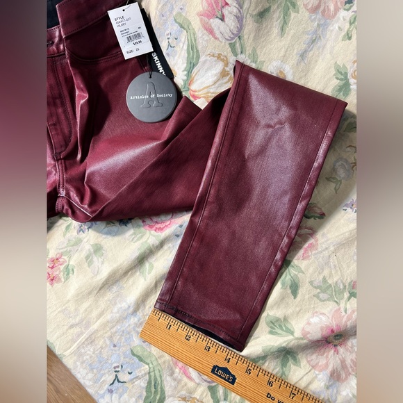 Articles Of Society Deep Red Skinny Jeans - Picture 7 of 14